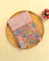 SC3415 - Tissue Saree With Embroidery All Over